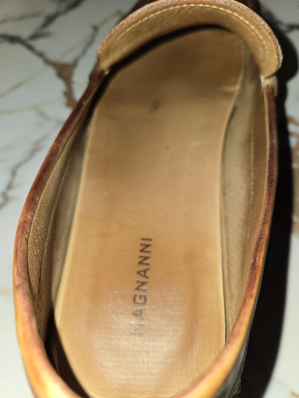 Magnanni  Leather Lace-Up Shoes Light Brown  Size 10 M, retails For $499.00